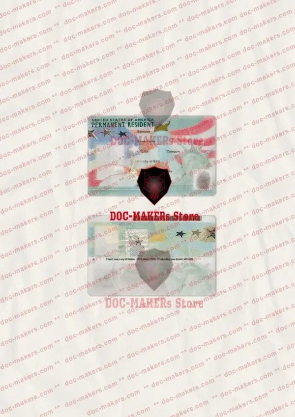 USA Green Card Residence Permit - V2
